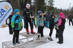 Matti palkintopallilla