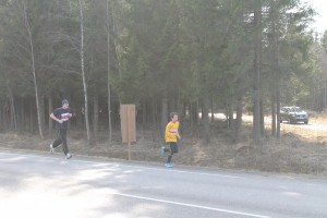 Tuomaksella enää kilsa osuutta jäljellä